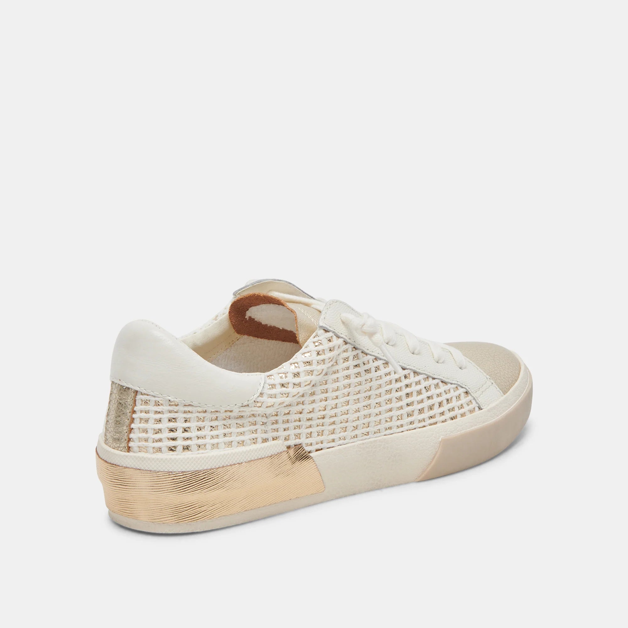 Zina Sneakers Bone/Gold Woven