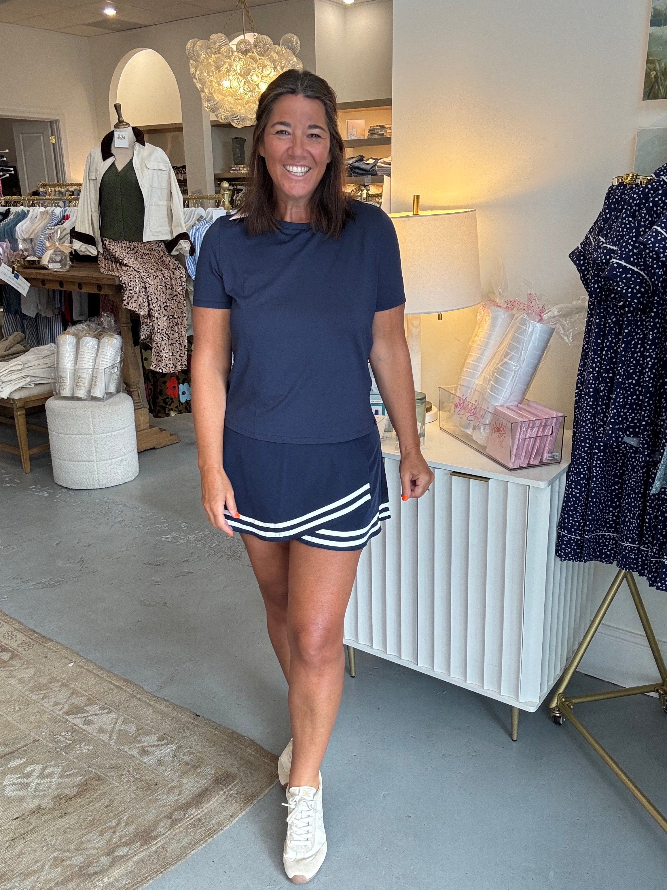 Short Sleeve Boxy Tee I Mood Indigo