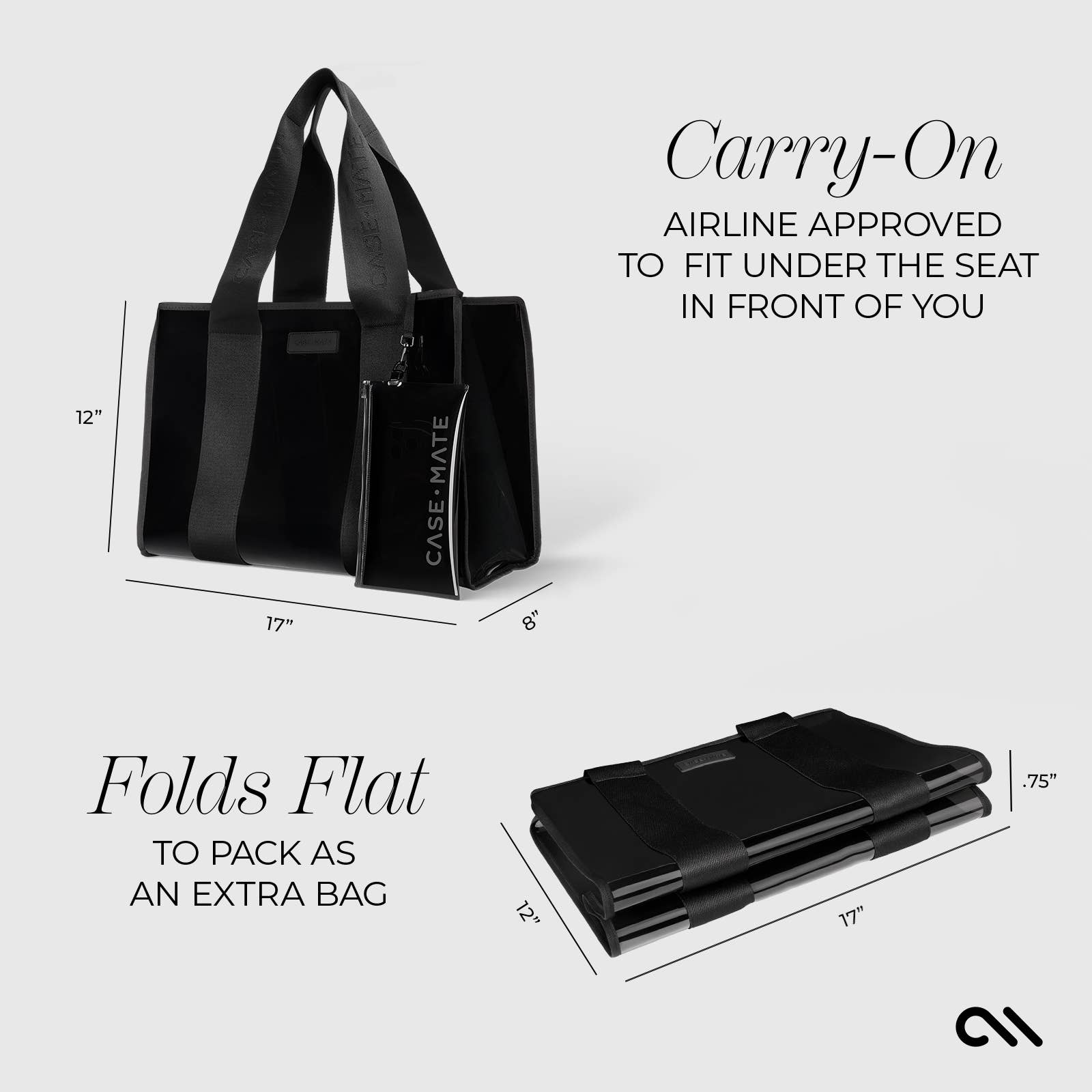 Case-Mate Black Jelly Tote Bag