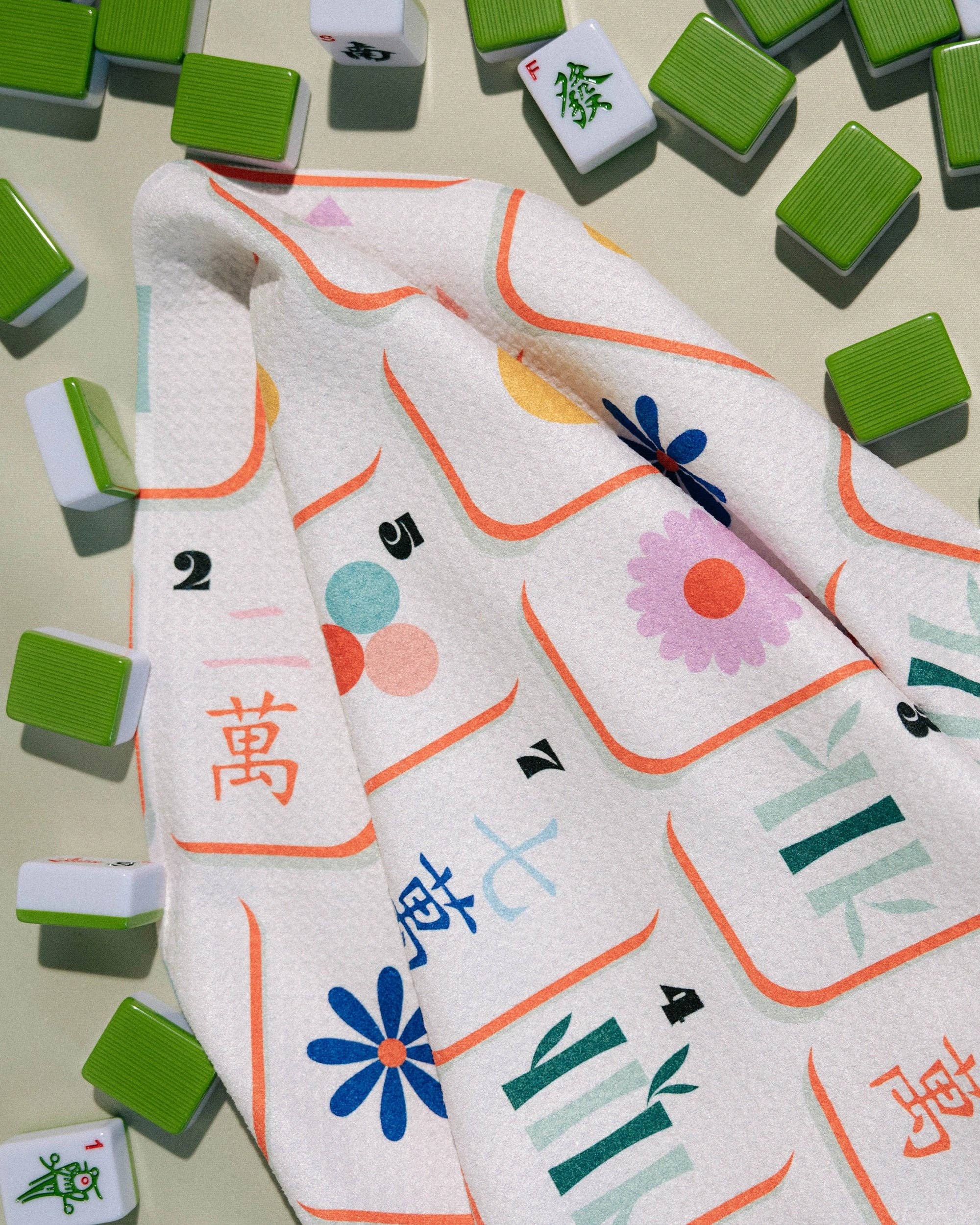 Kitchen Tea Towel | Mahjong Multi