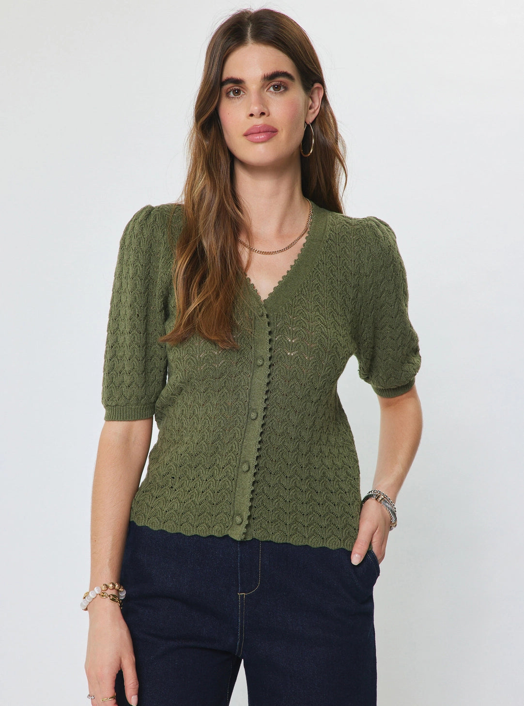 Lennon Cardigan | Olive