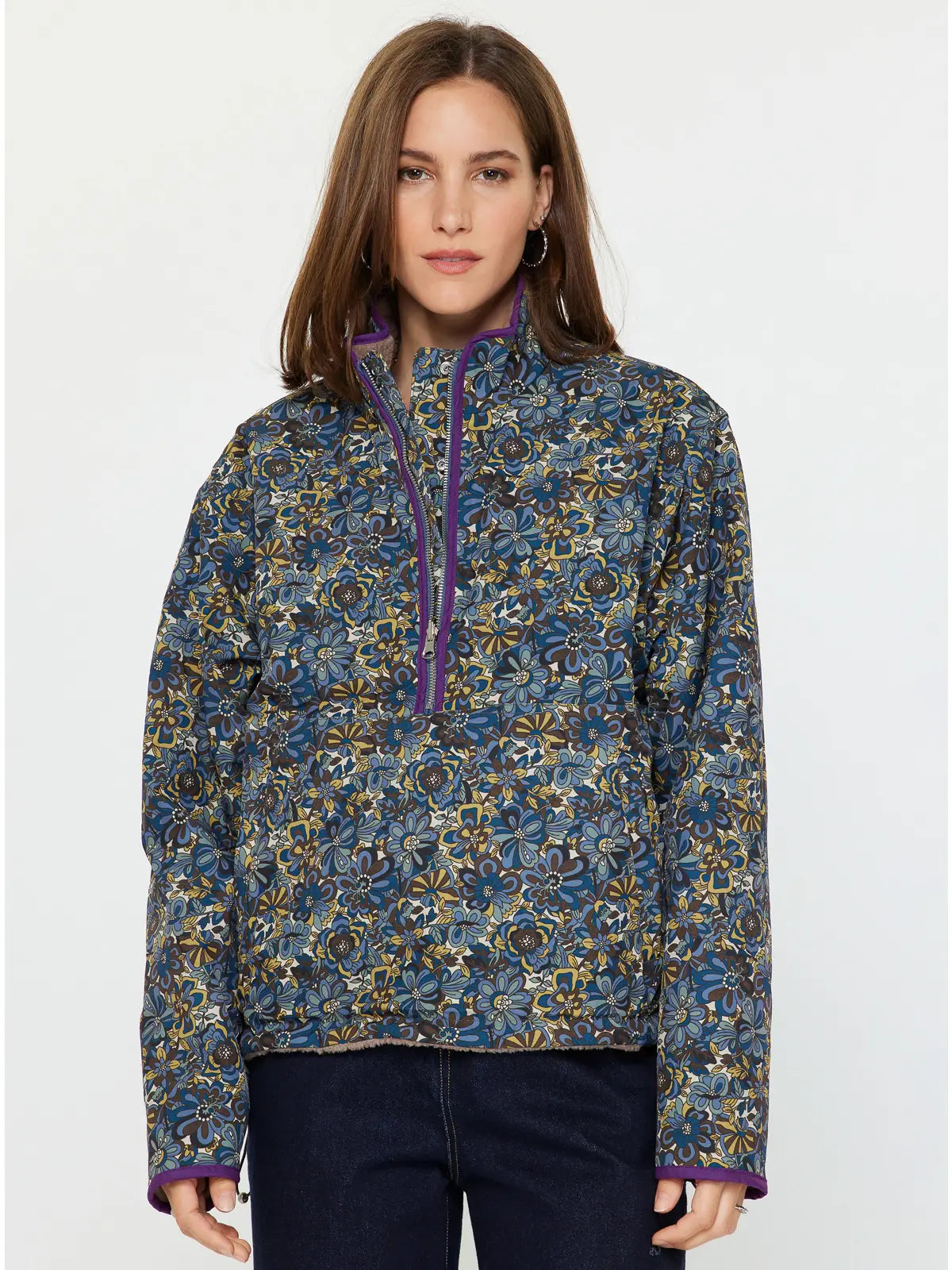 Sophia Reversible Pullover | Tan, Multi