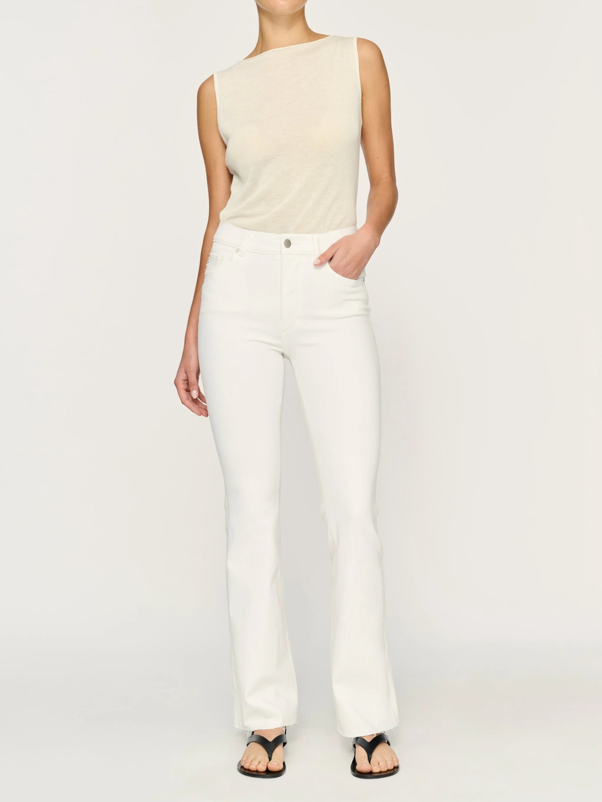 Bridget High Rise Boot 31.5" White