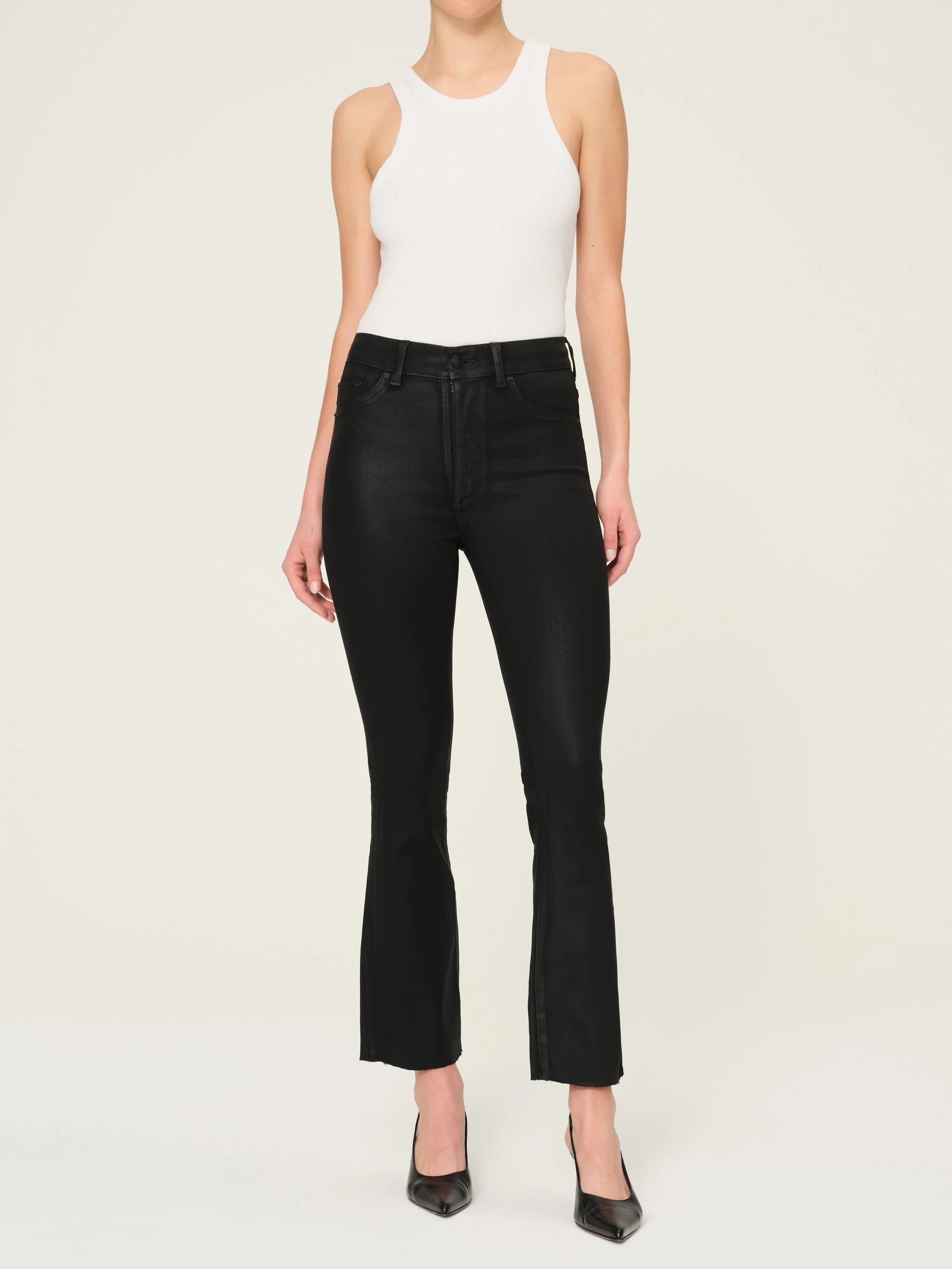 Bridget Boot Crop | Black Coated