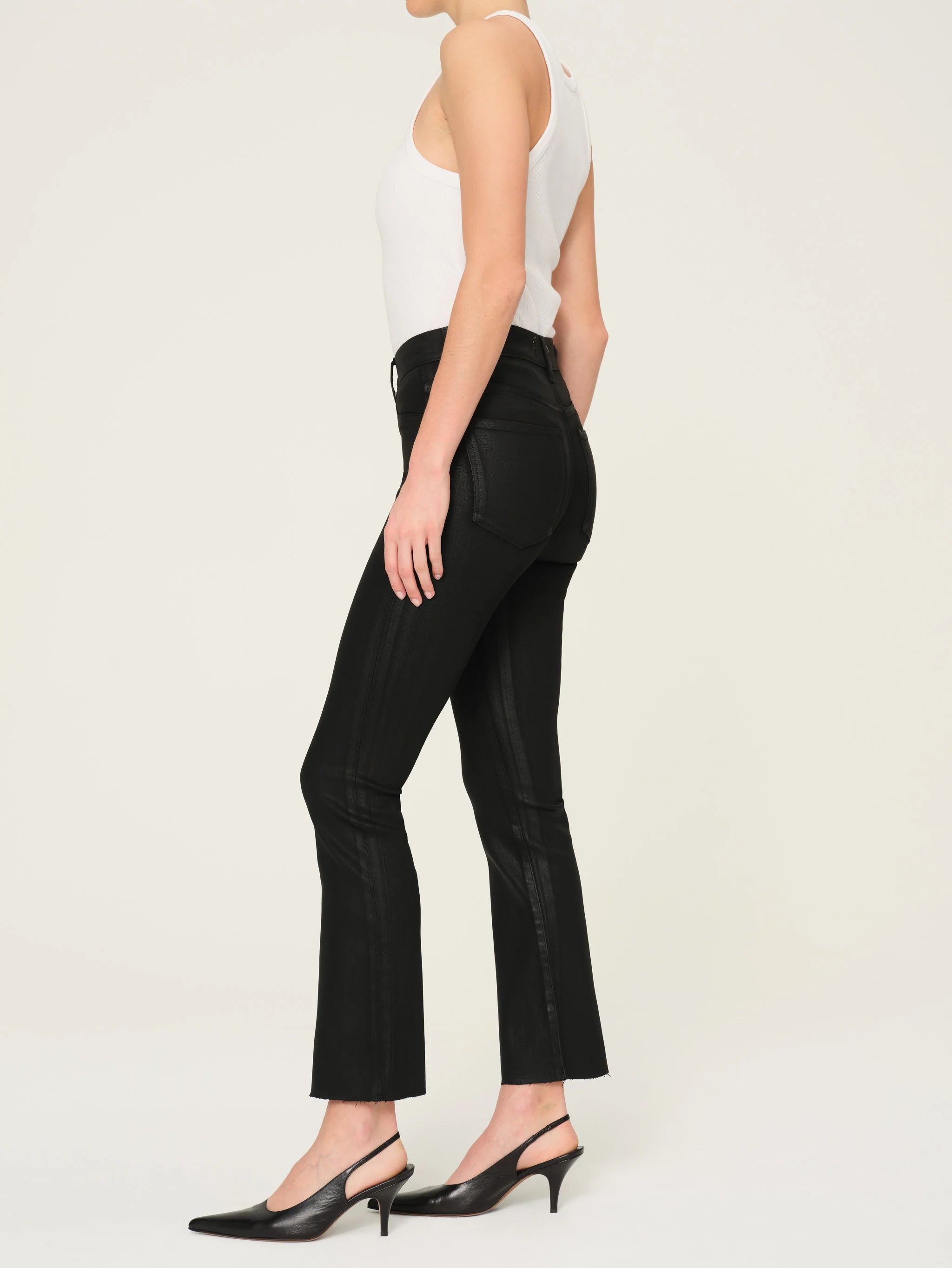 Bridget Boot Crop | Black Coated