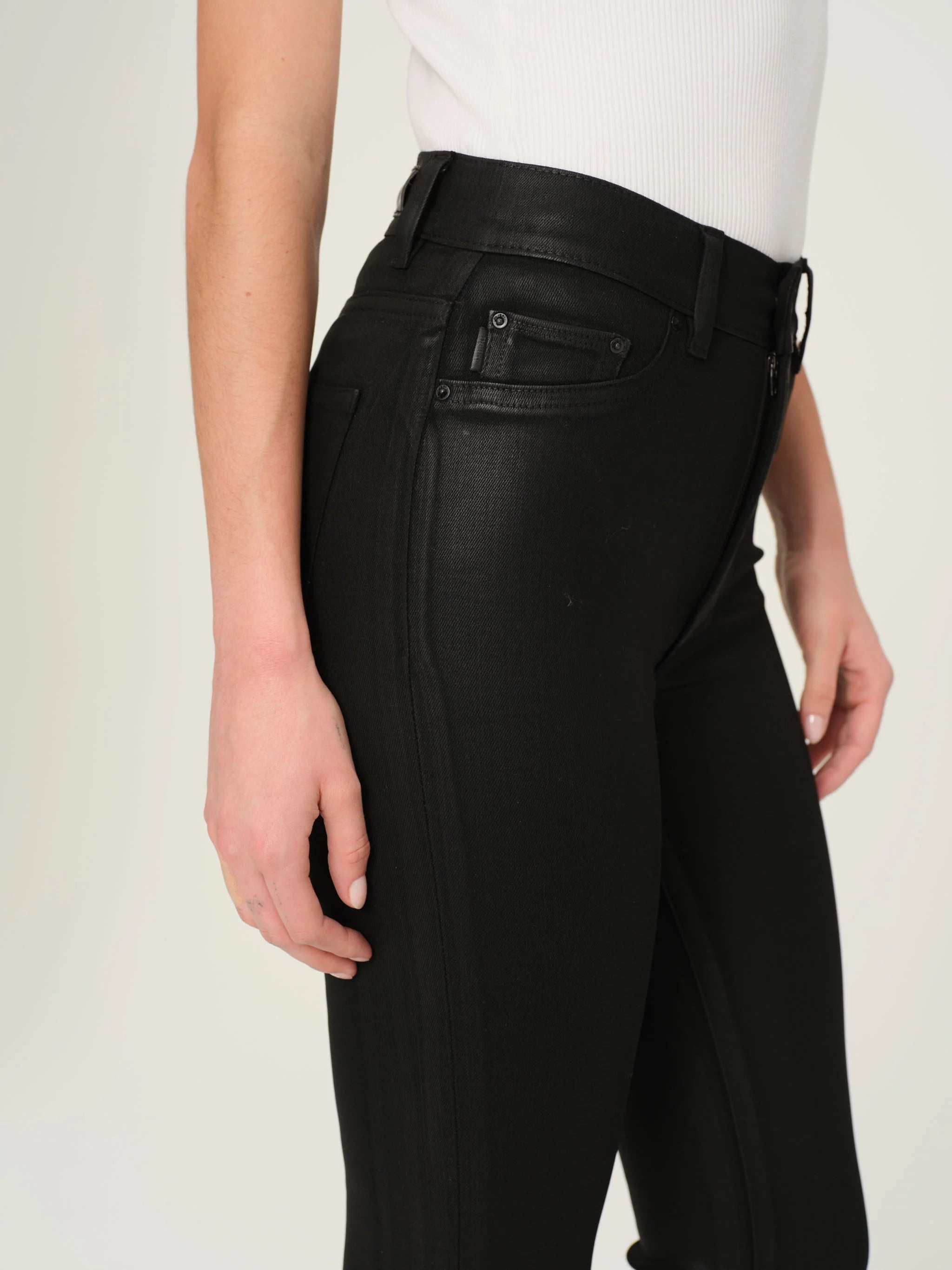 Bridget Boot Crop | Black Coated
