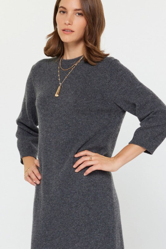 Ellie Sweater Dress | Charcoal