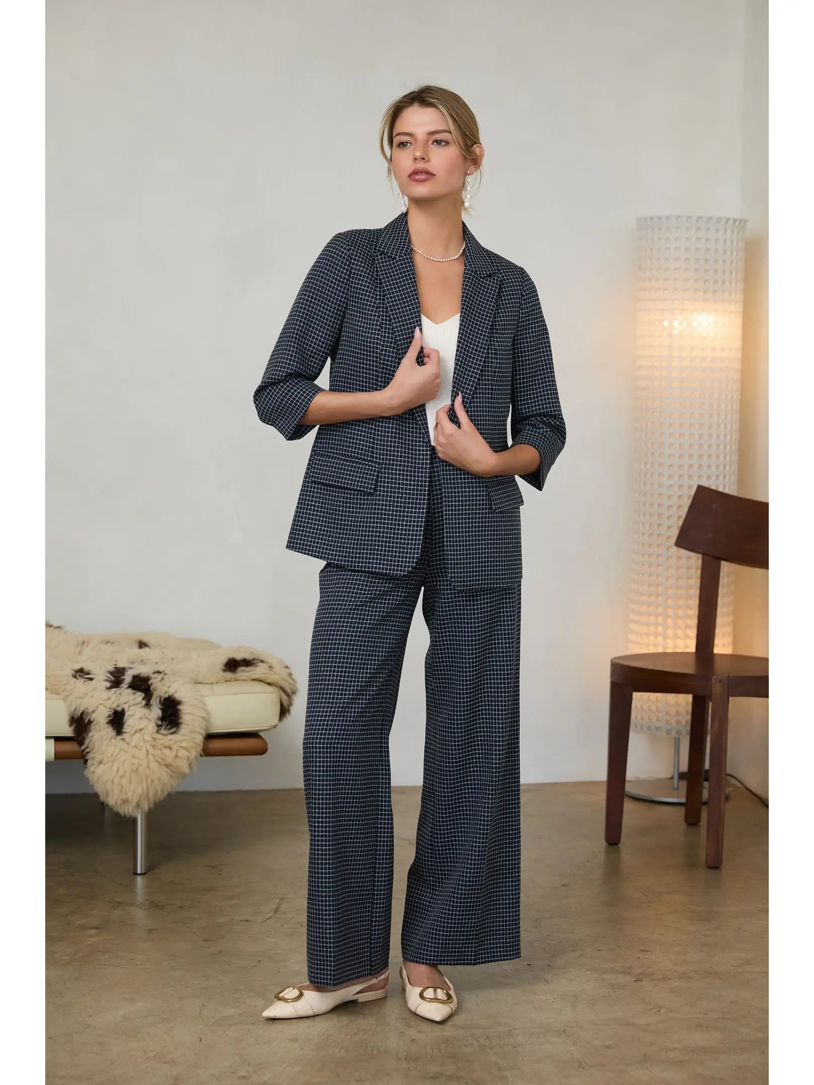 Grid Blazer | Black