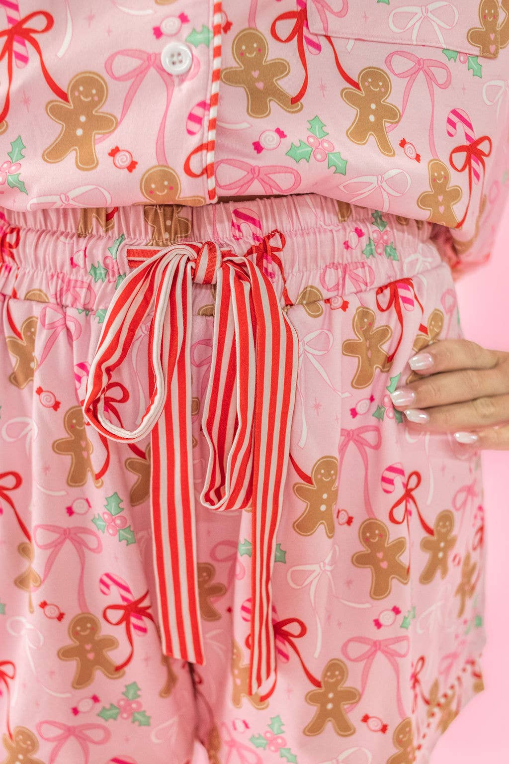 Gingerbread Bows Pajamas