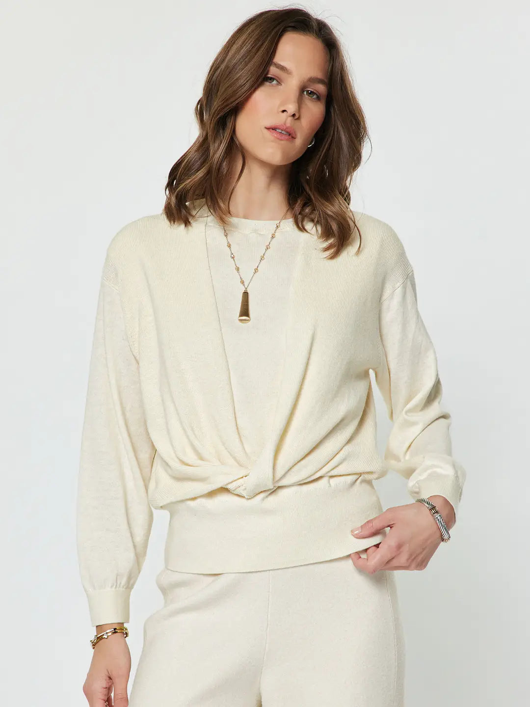 Twist Knit Sweater | Cream