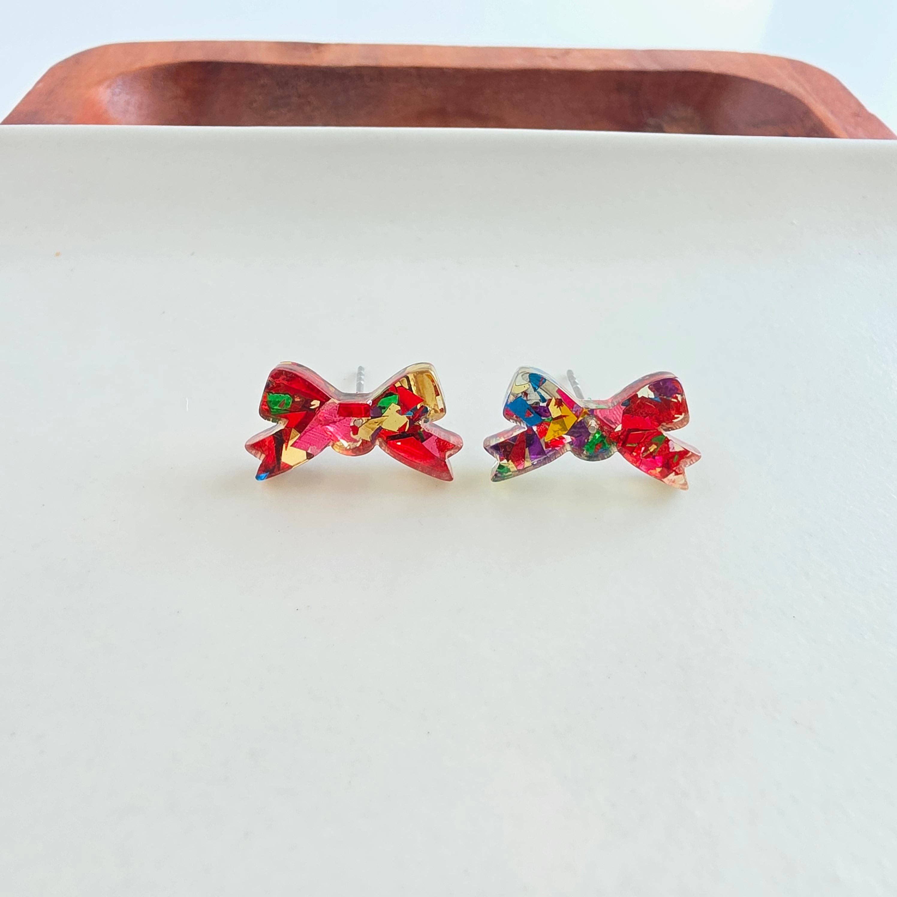 Noelle Bow Studs