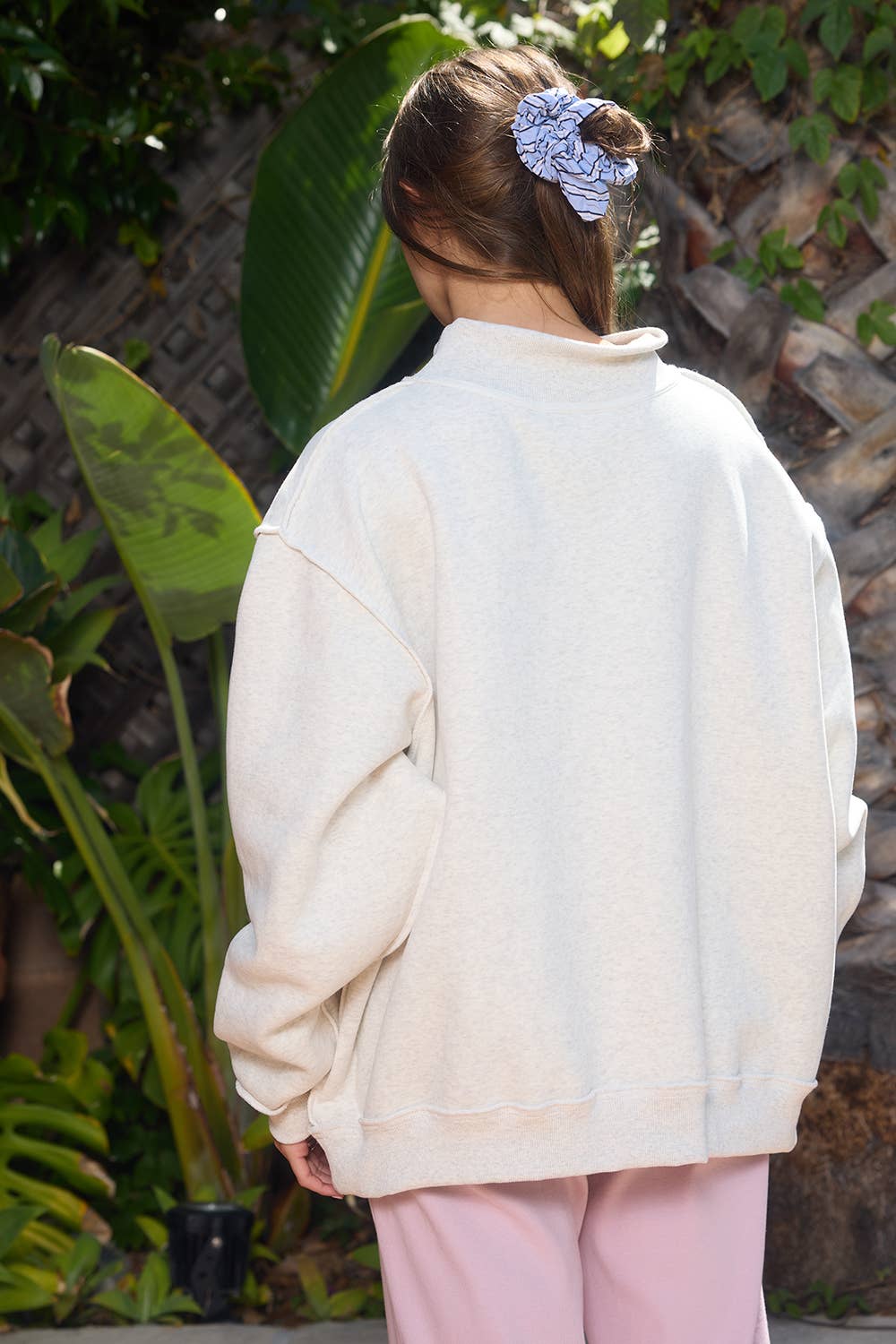 Reversible "MAHJ" Sweatshirt | Pink