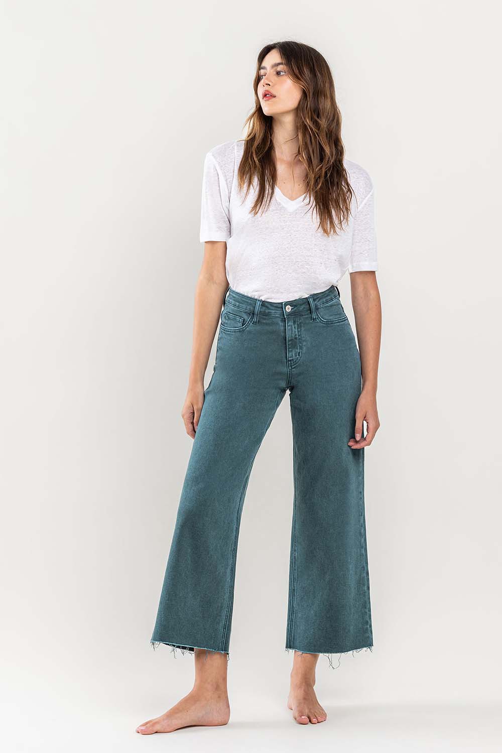 Olivia Wide Leg Jeans - Balsam