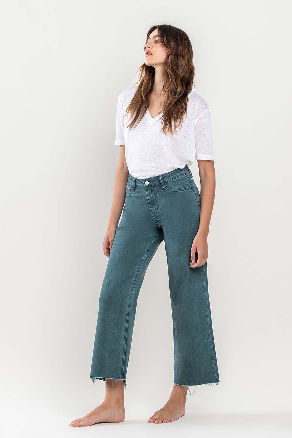 Olivia Wide Leg Jeans - Balsam