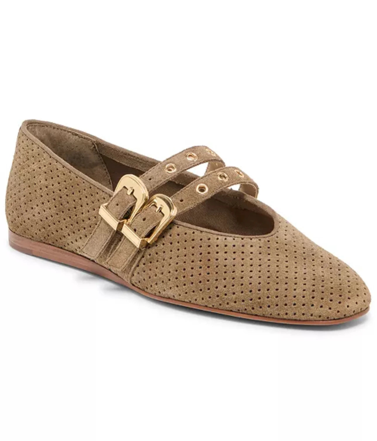 Baylee Grommet Ballet Flats | Olive