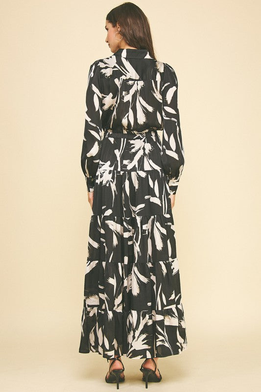 Black and White Maxi Dress