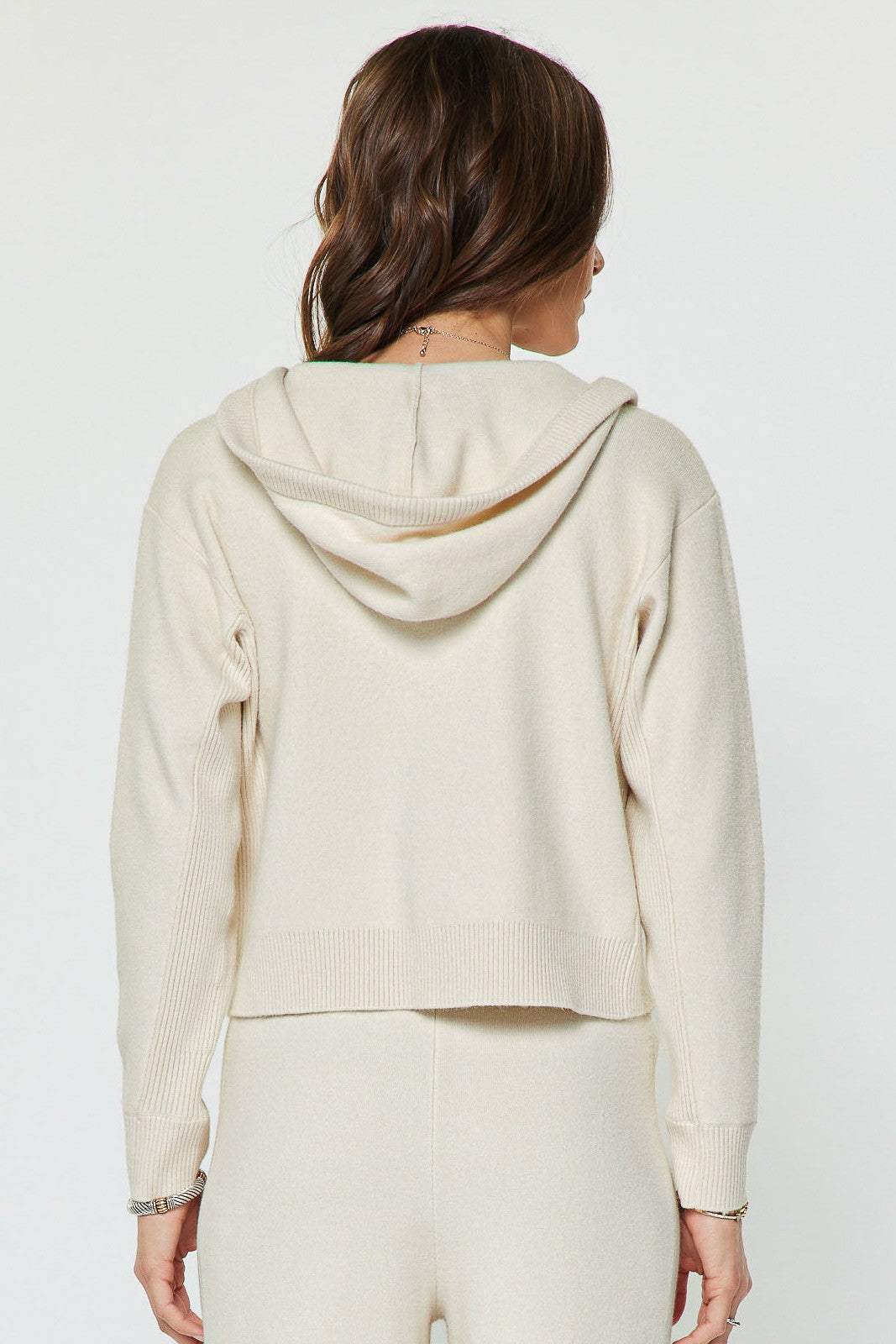 Britt Zip-Up Hoodie | Ivory