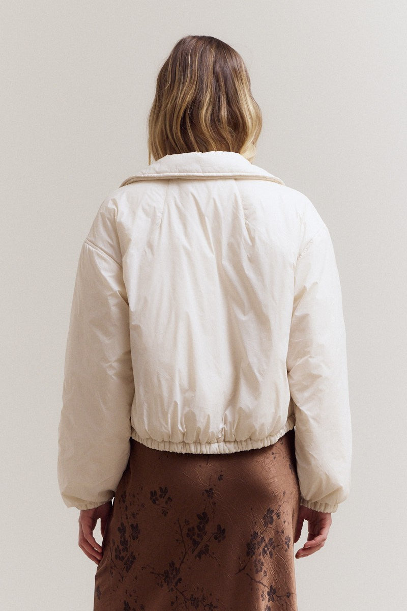 Bridget Bomber Jacket | Ecru