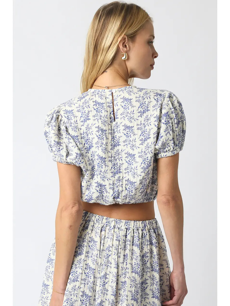 Mayra Floral Top | Blue