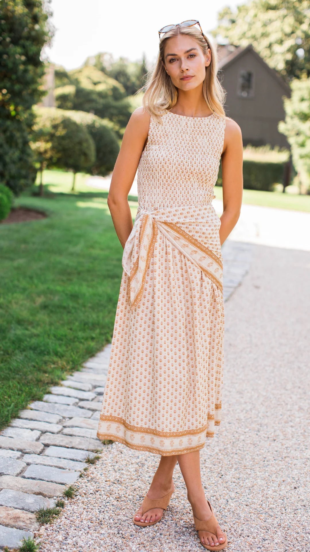 Sara Dress | Neutral Mini Petunia