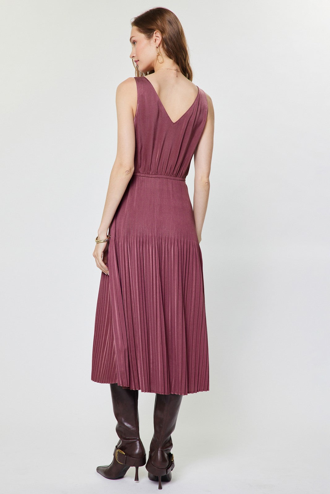 Estelle Sweater Dress | Burgundy