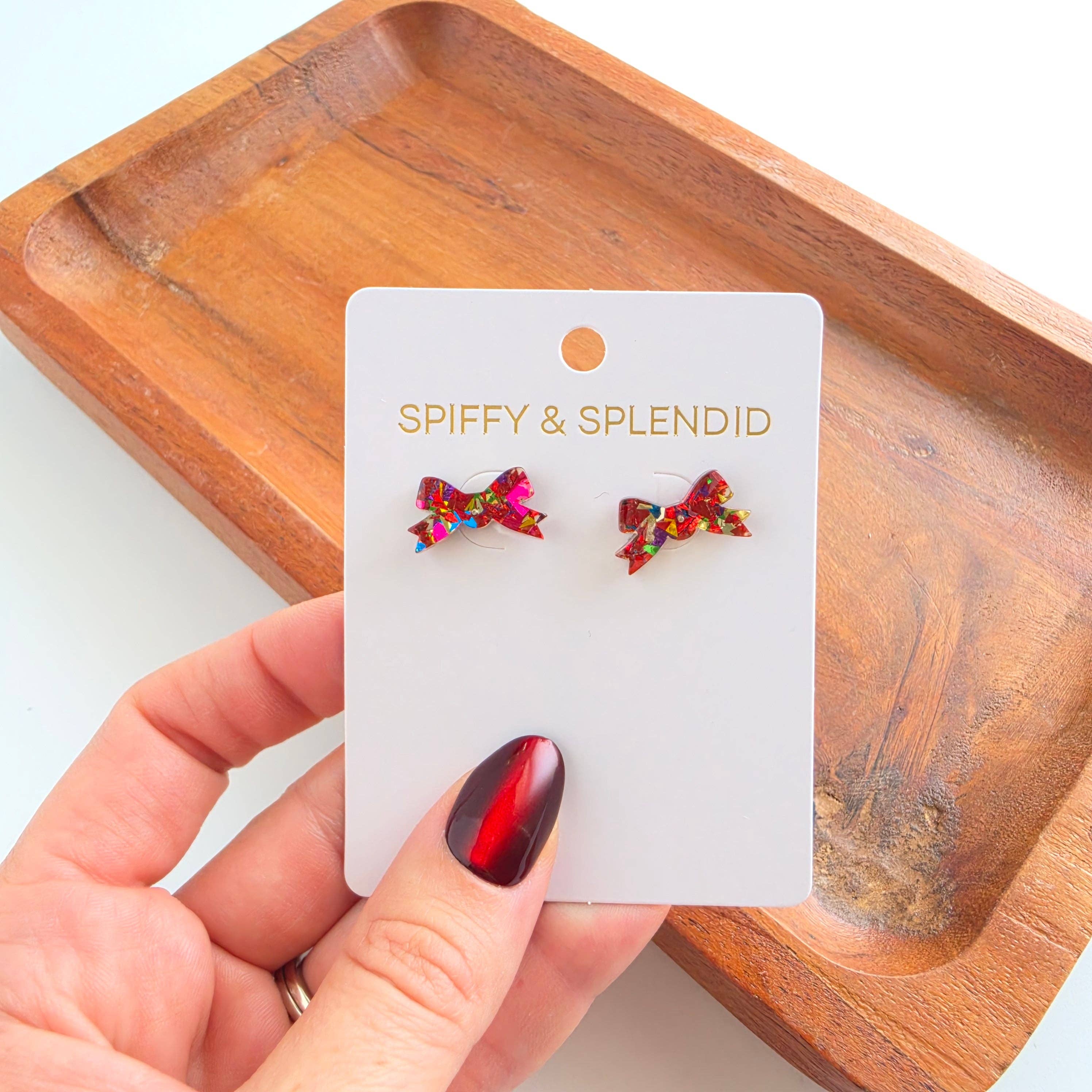Noelle Bow Studs