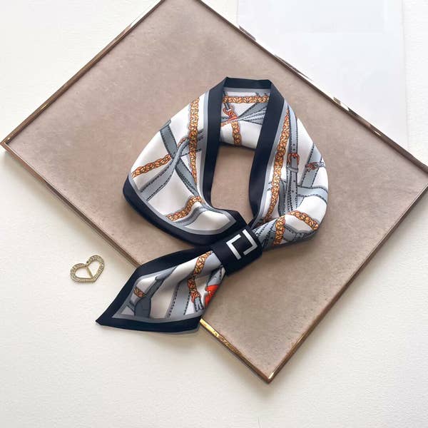 Black Harness Loop Scarf
