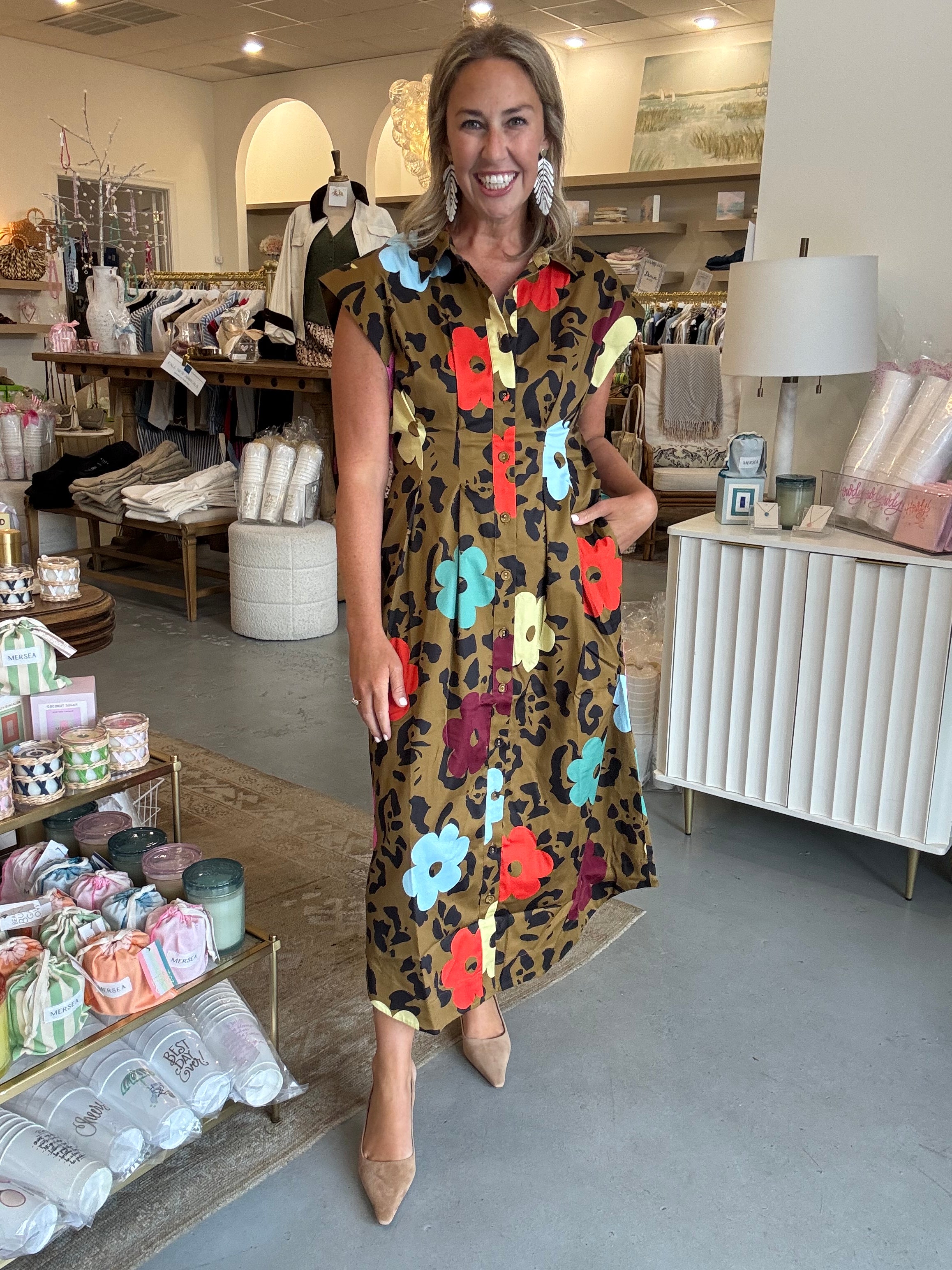 Quincey Dress I Happy Leopard