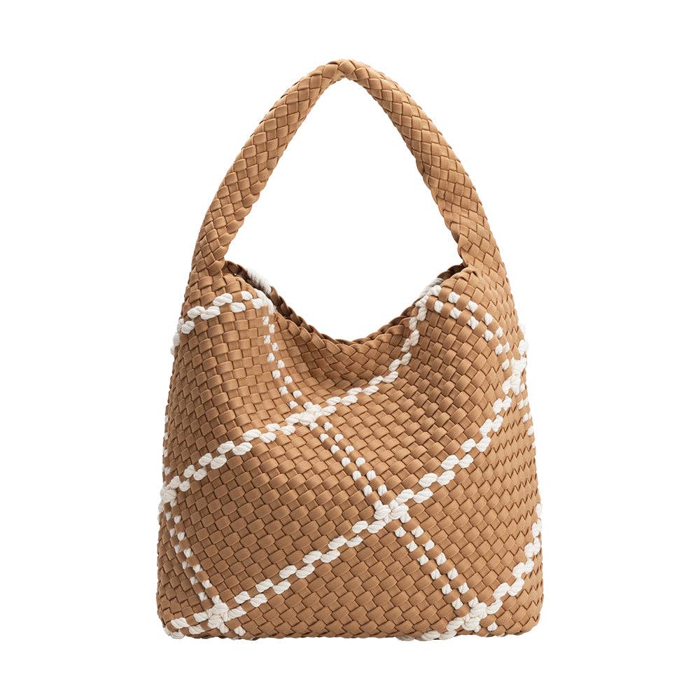 Johanna Nylon Shoulder Bag | Sand