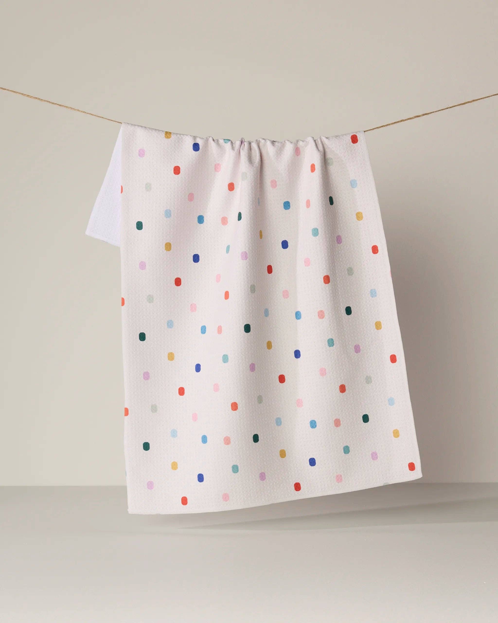 Kitchen Tea Towel | Mahjong White