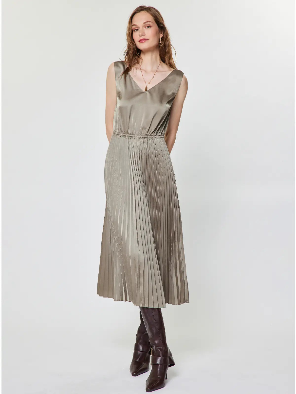 Mia Pullover Sweater Dress | Taupe
