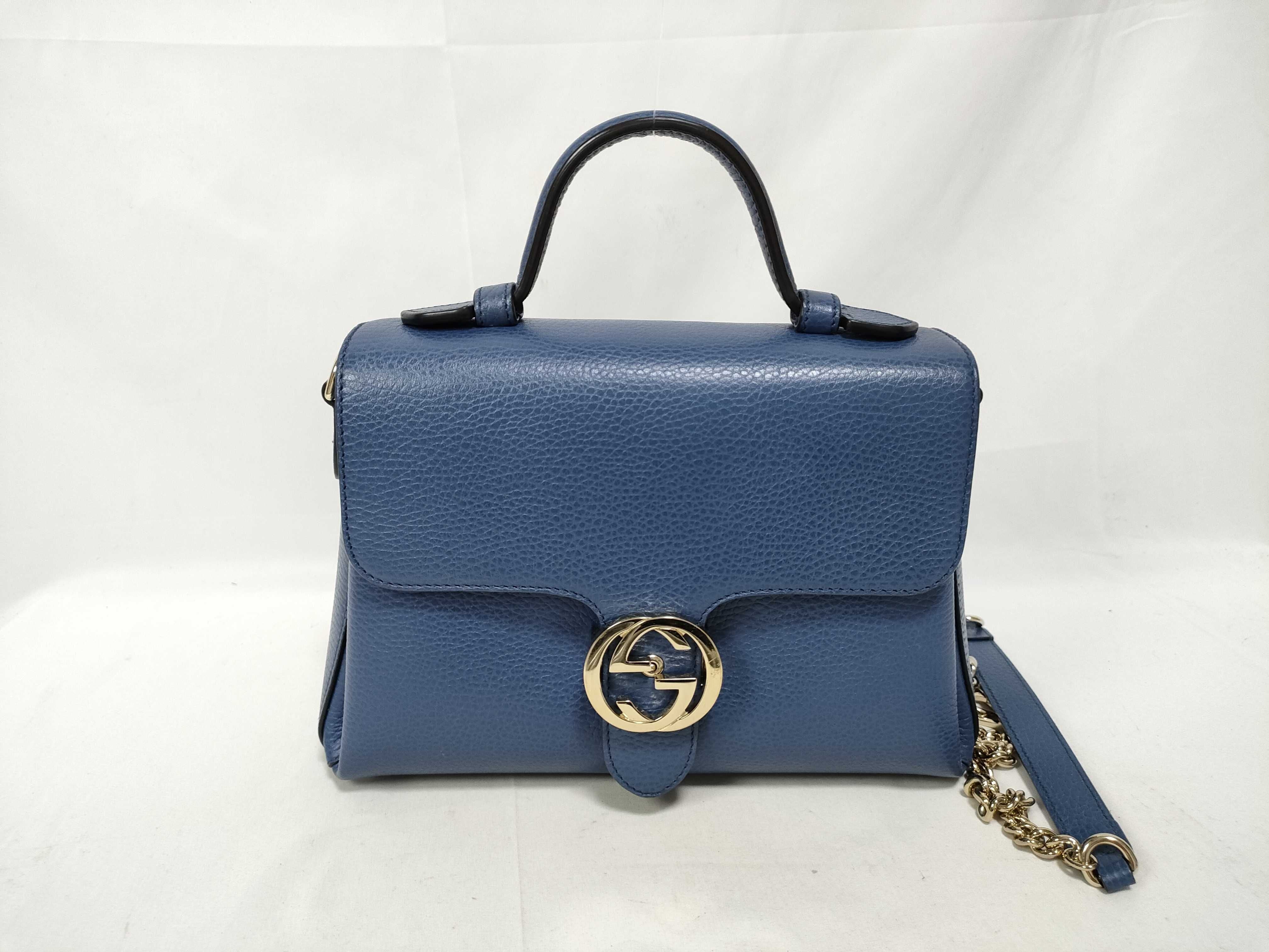 Gucci Interlocking G Leather 2way Handbag