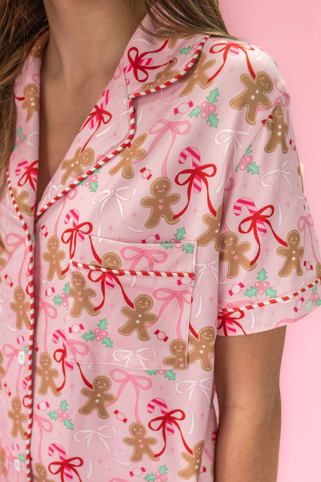 Gingerbread Bows Pajamas