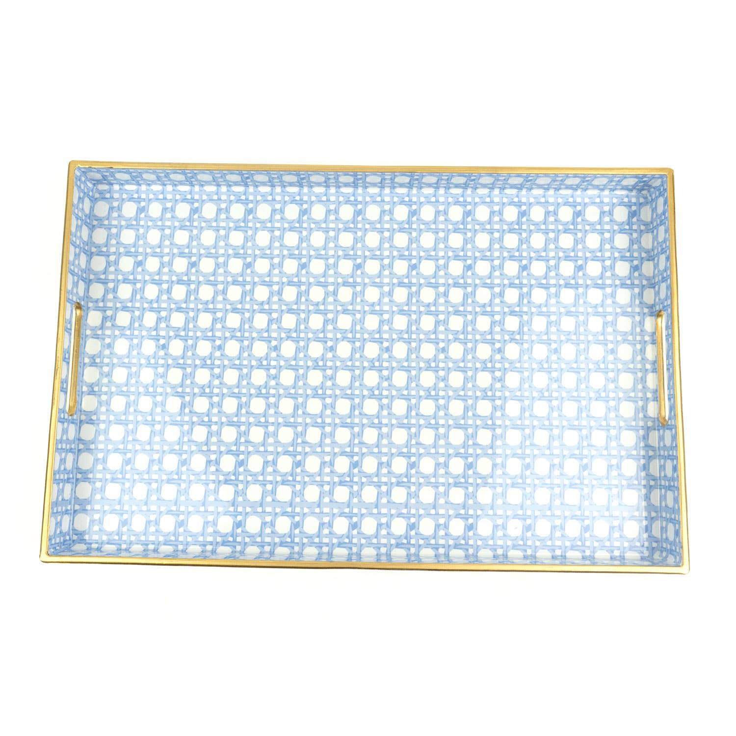 Serving Tray |Blue Cane Print
