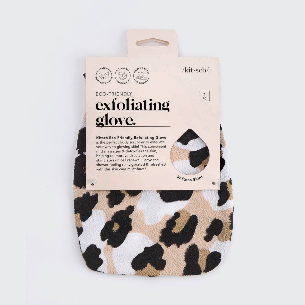 Eco-Friendly Exfoliating Glove | Leopard