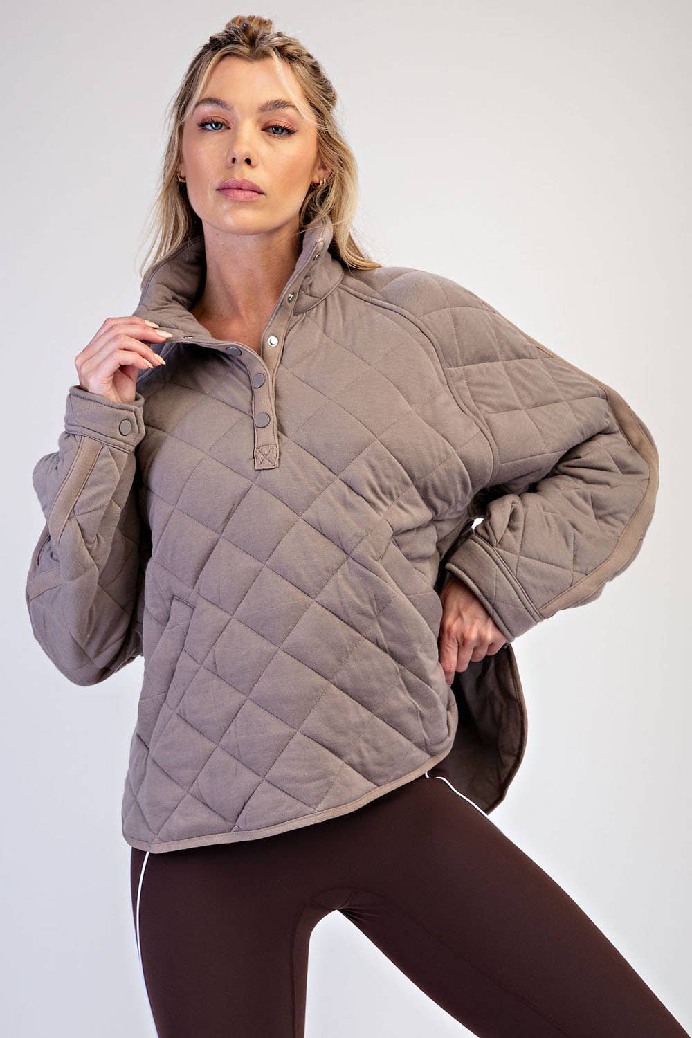 Everyday Quilted Jacket | Taupe