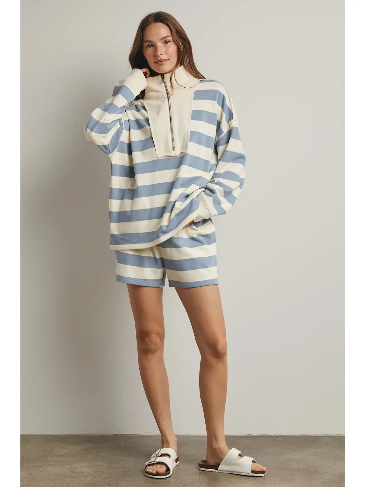Striped Knit Top  | Cloud & Cream