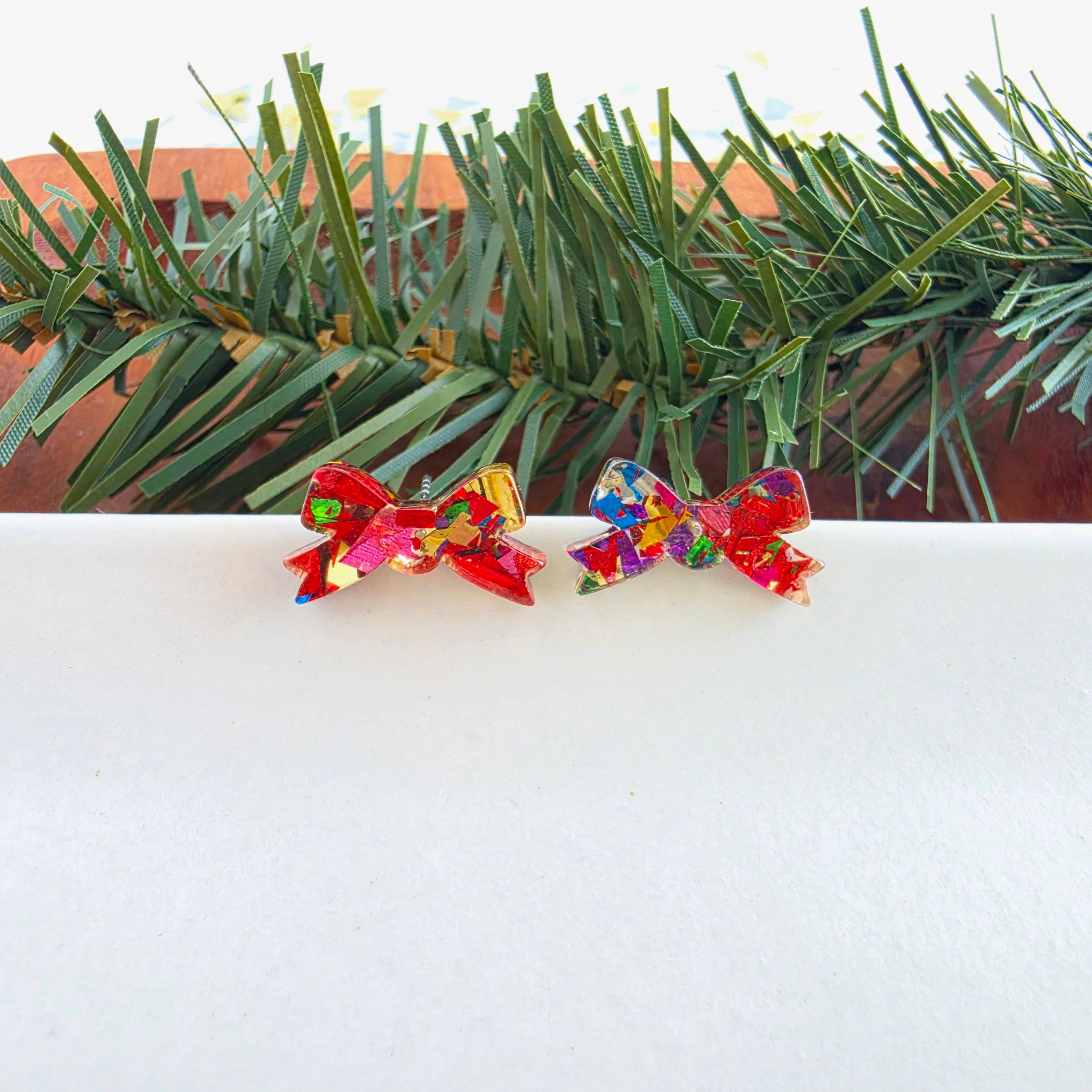Noelle Bow Studs