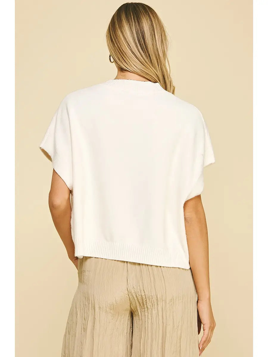 Robin Sleeveless Sweater | Ivory