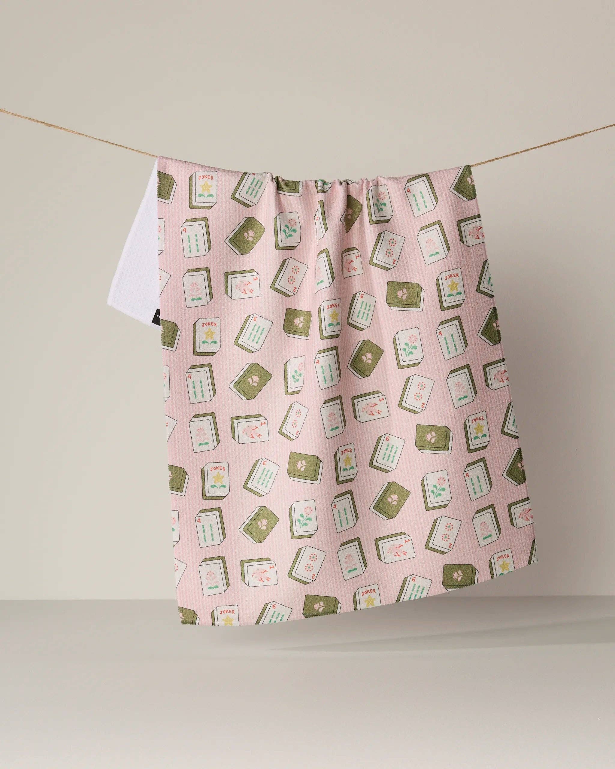 Kitchen Tea Towel | Mahjong Green