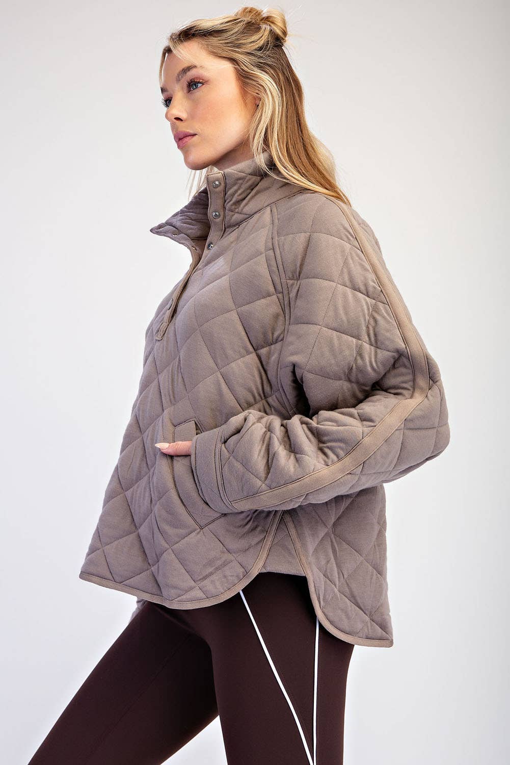 Everyday Quilted Jacket | Taupe