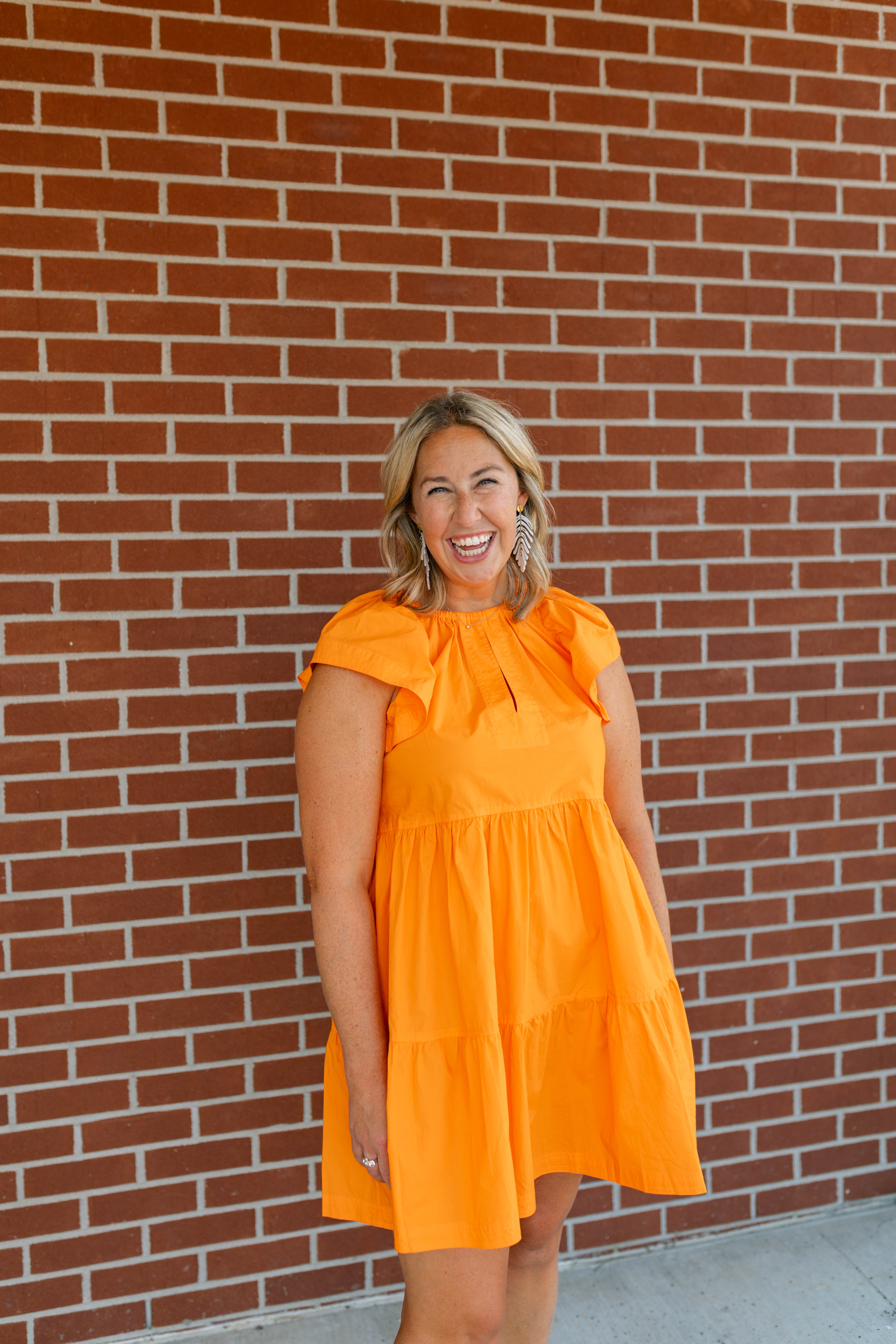 Kara Dress | Tangerine
