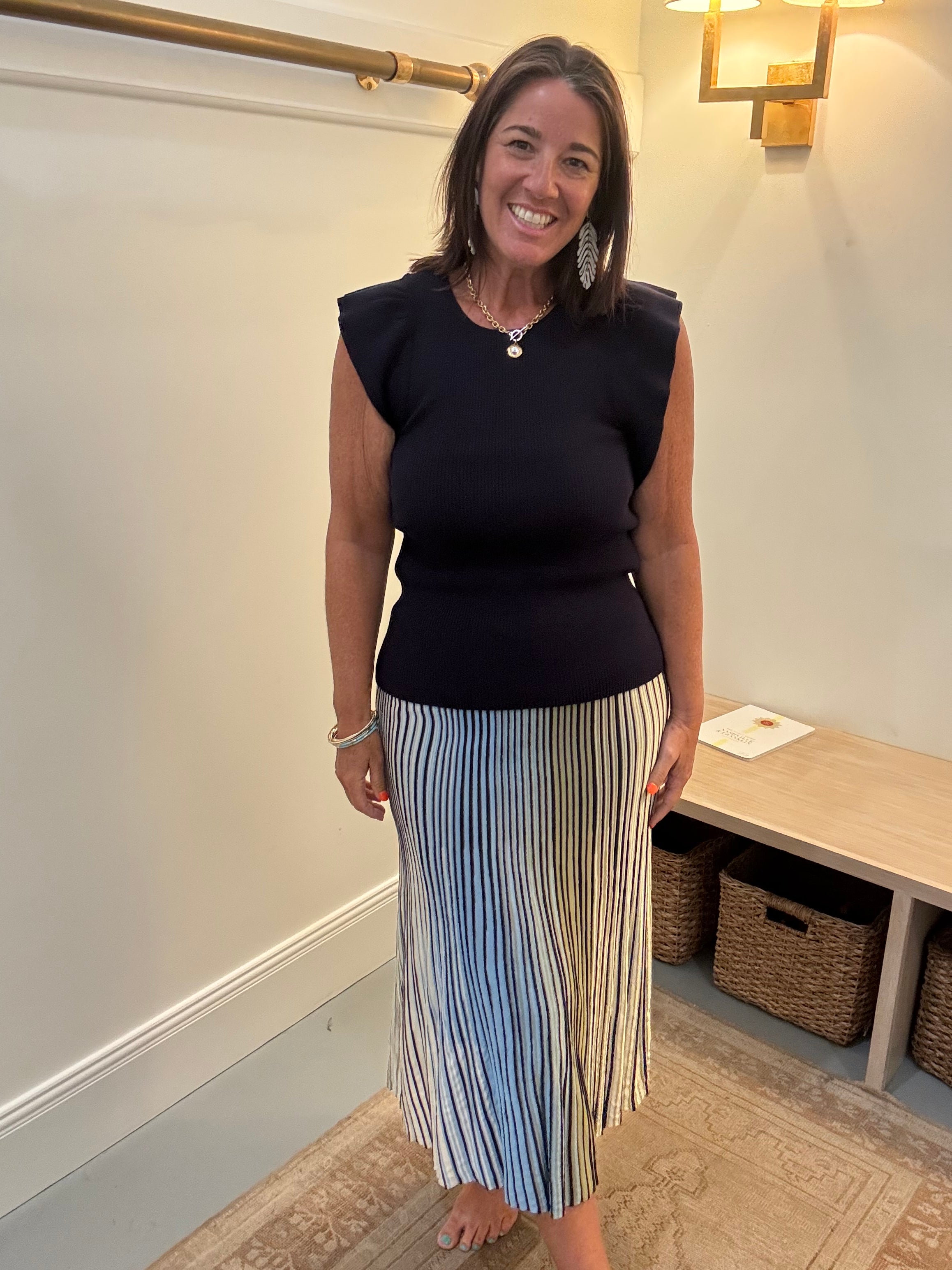 Calla Striped Skirt
