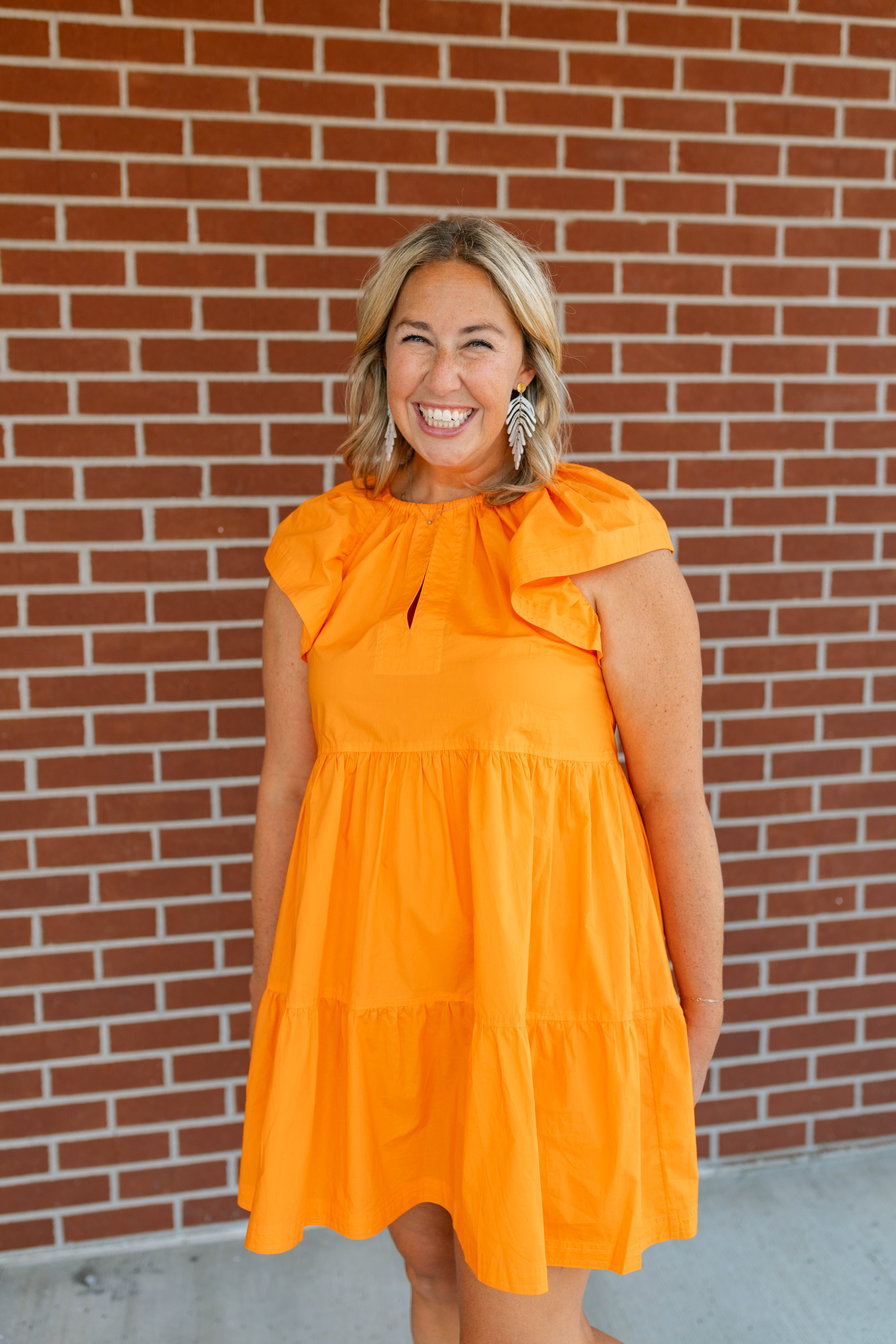 Kara Dress | Tangerine