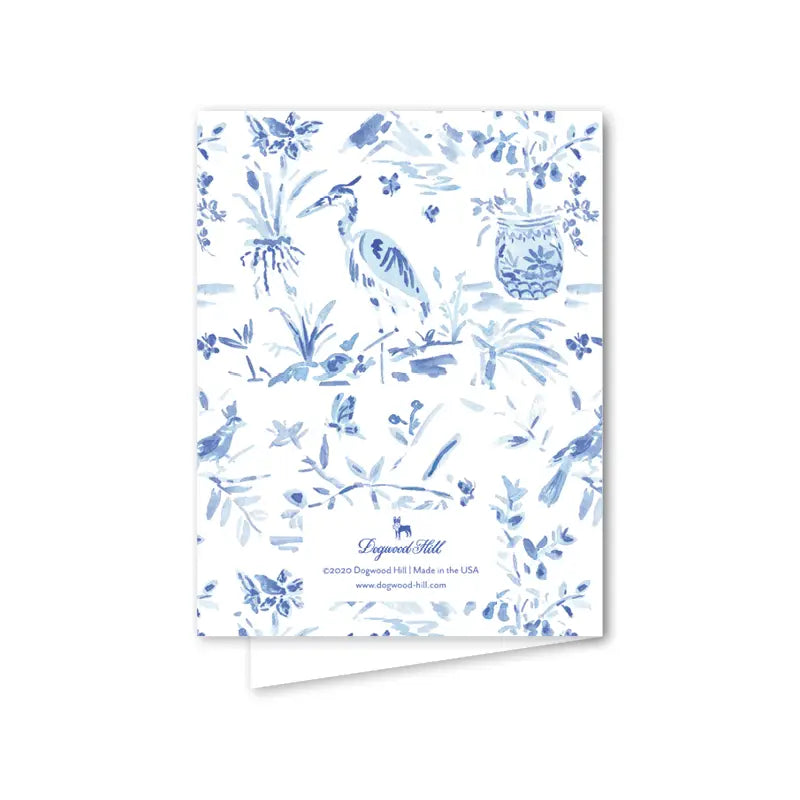 Heron Topiary Card
