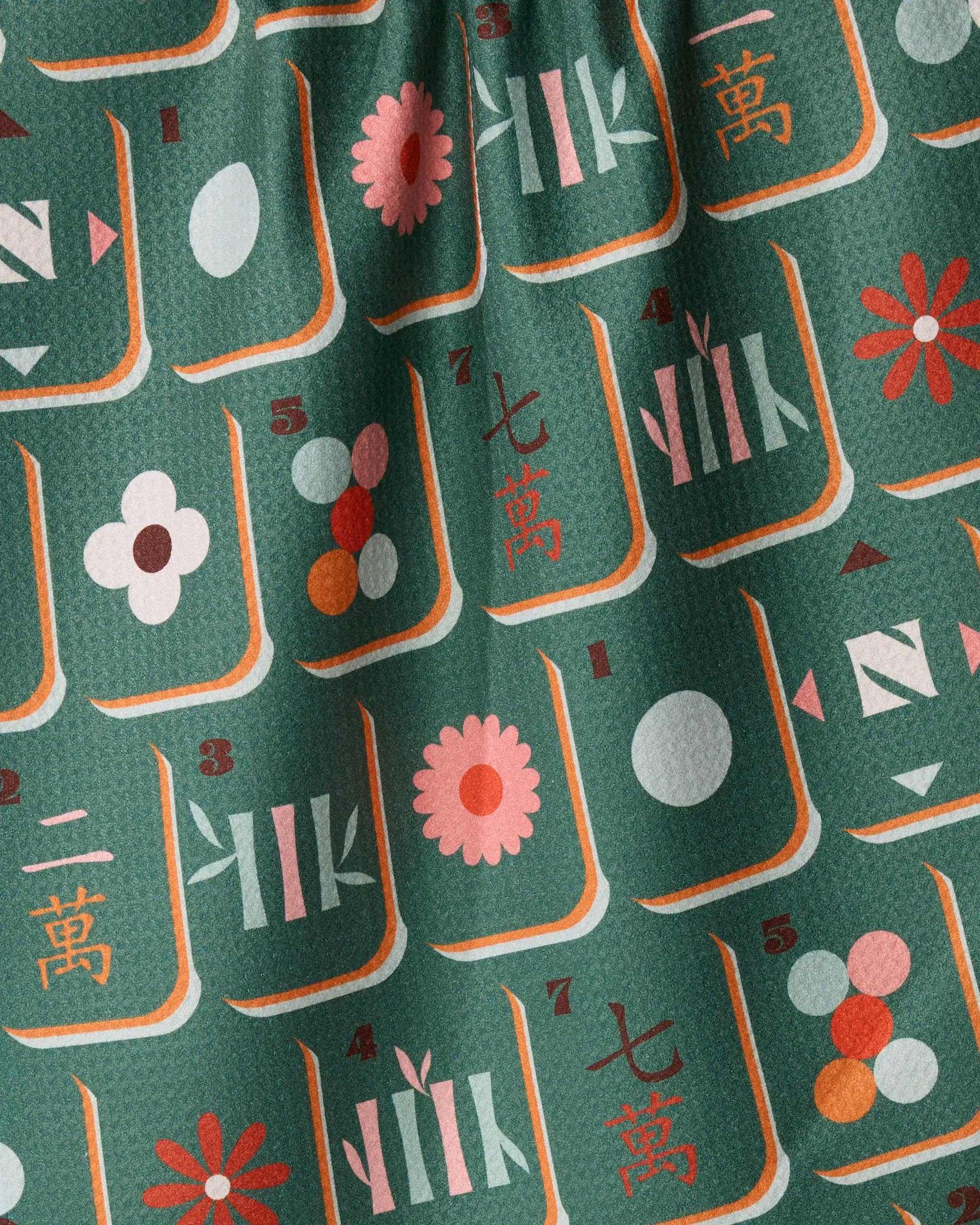 Kitchen Tea Towel | Mahjong Moss