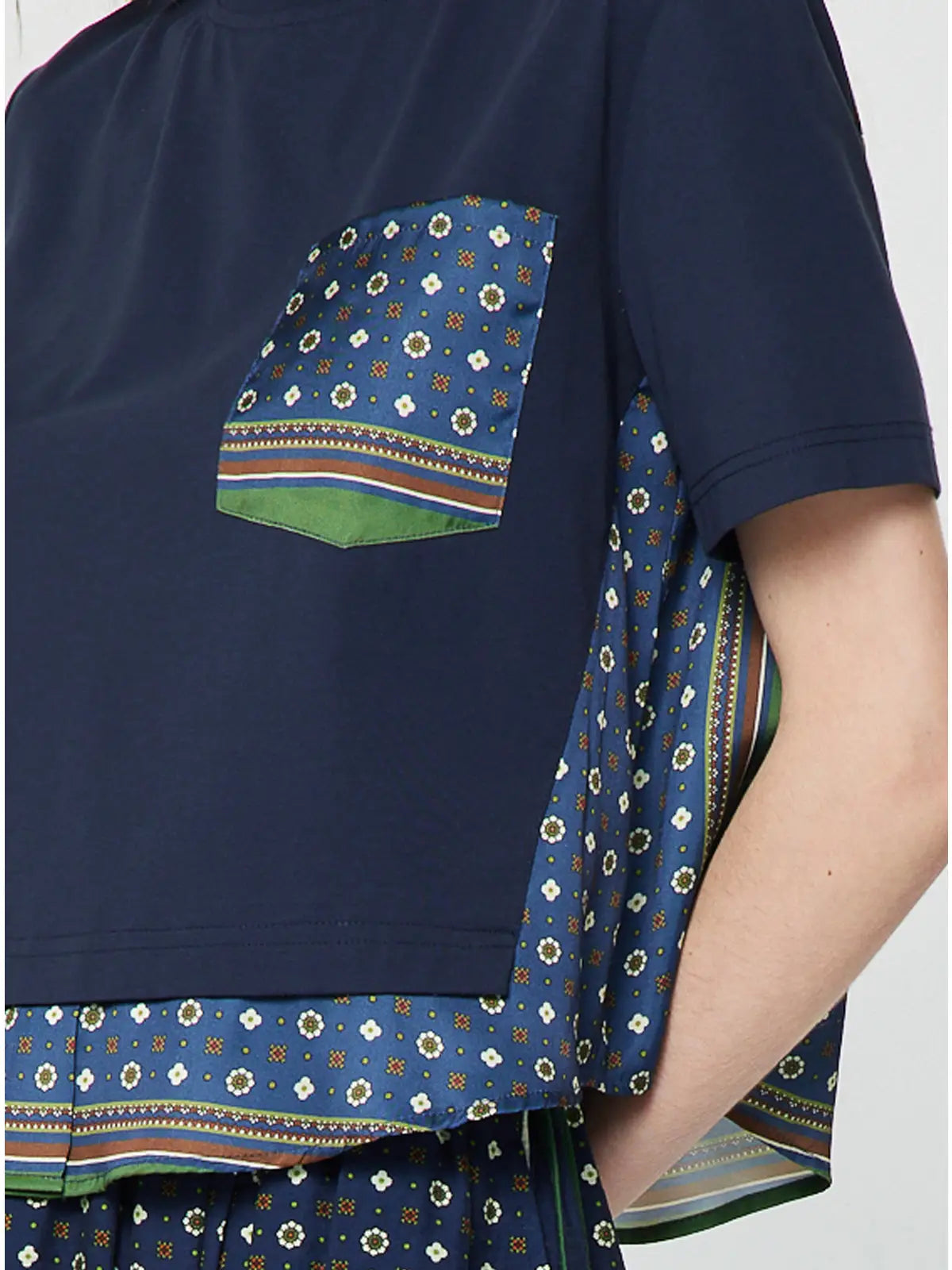 Libby Pocket Detail Blouse | Navy