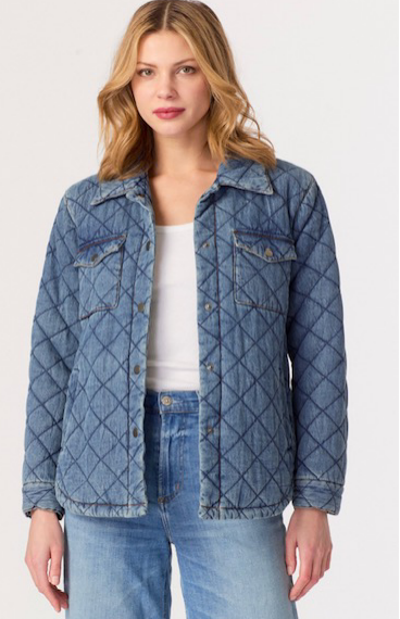 Quilted Blue Jean Jacket