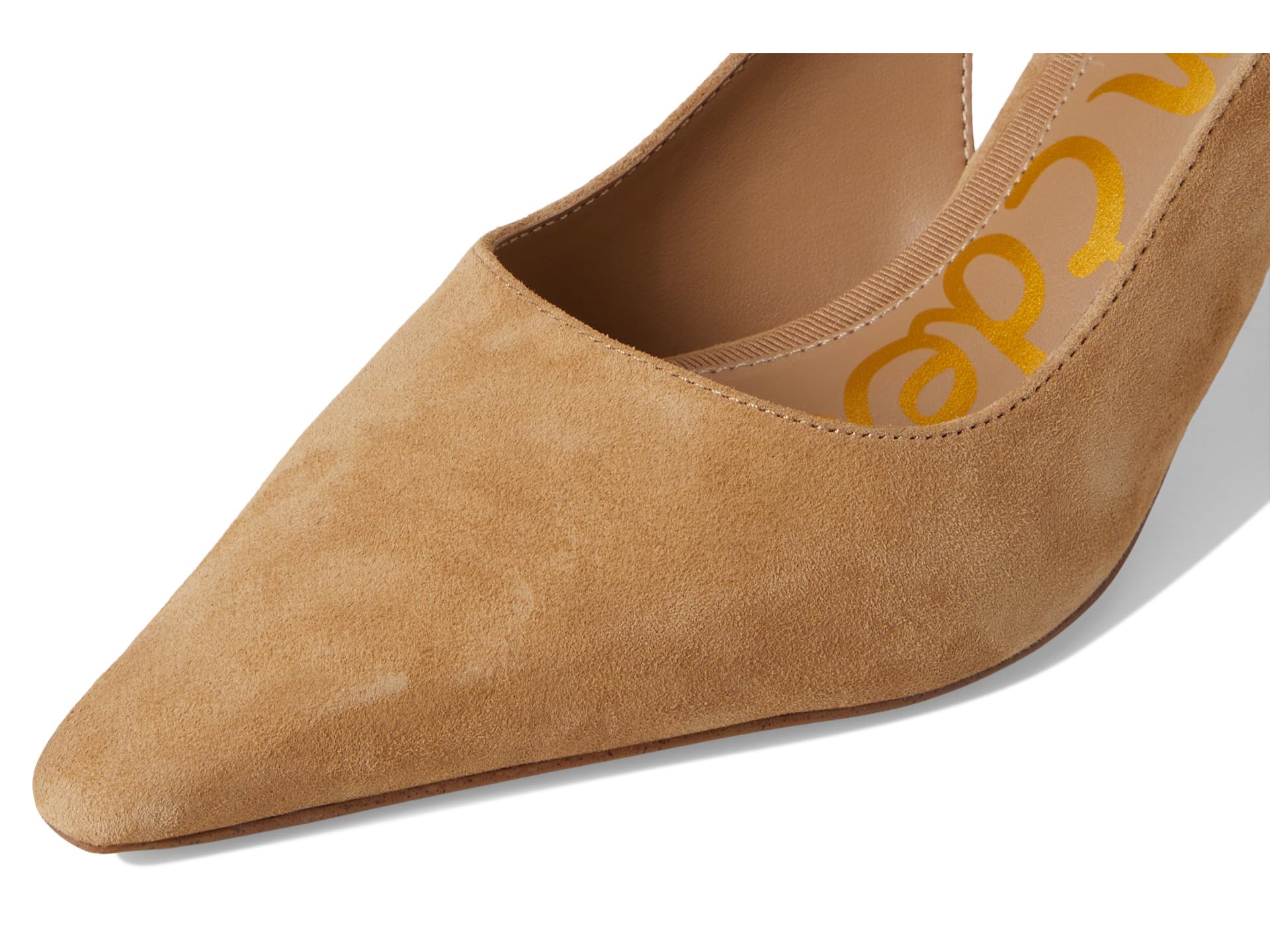Sam Edelman Bianka pointed toe slingback flat in Cyprus Tan suede