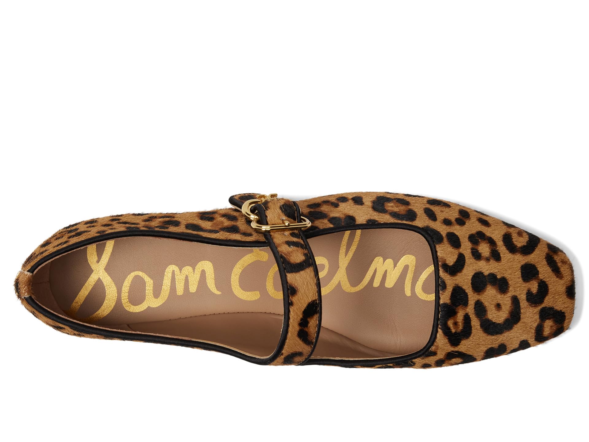 Sam Edelman Michaela Mary Jane flat in Granada Tan leopard print with adjustable strap